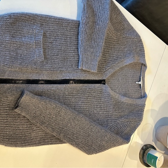 Sandro paris gray cardigan size large - Picture 2 of 9